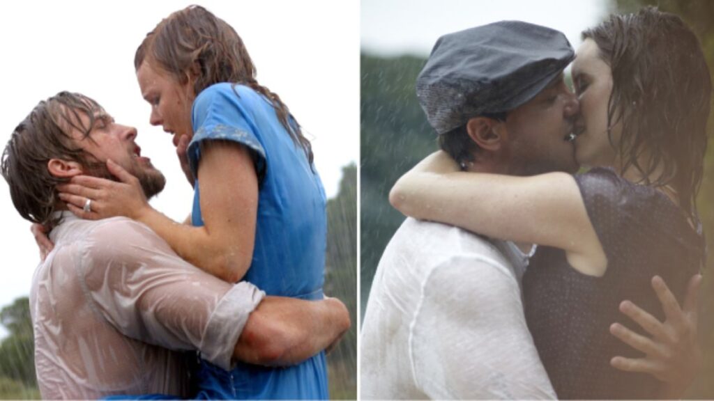 Noah and Allie in the movie The notebook